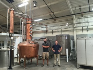 Daniel Wright (left) and Earl Brown in their West Oakland facility. -SARA HARE