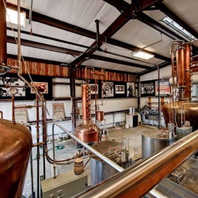 Garrison Brothers Distillery - (2) 500 Gallon and (1) 100 Gallon Copper Batch Still Systems - Hye, TX