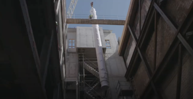 Old Forester Distillery Copper Column Still Installation August 5, 2017