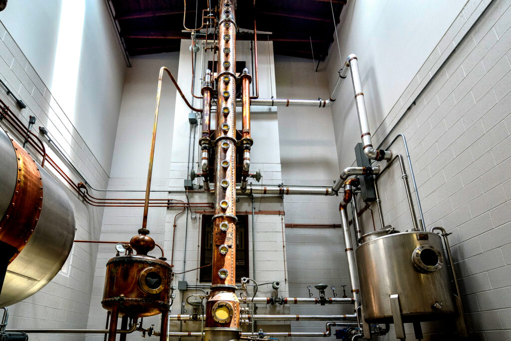 copper continuous still