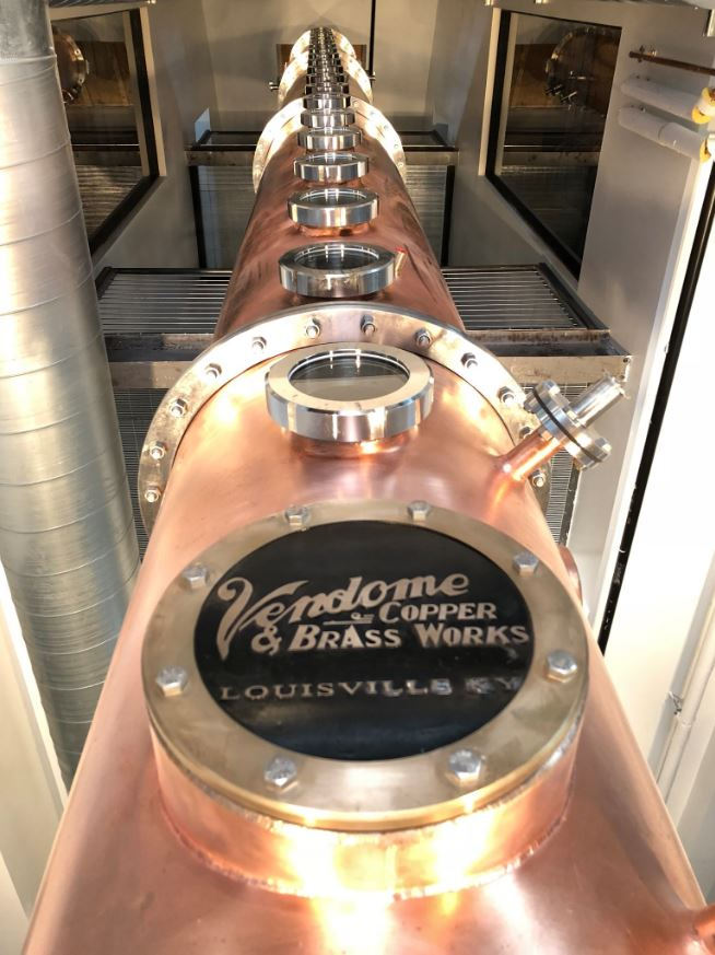 custom copper column still