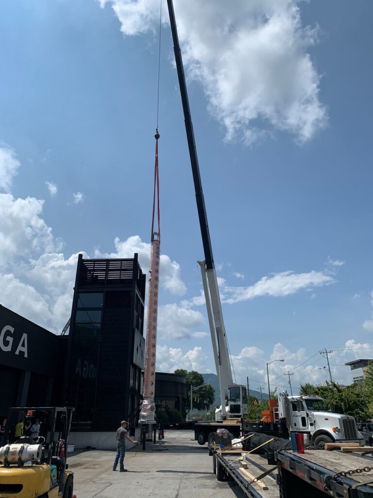 custom copper column still instillation